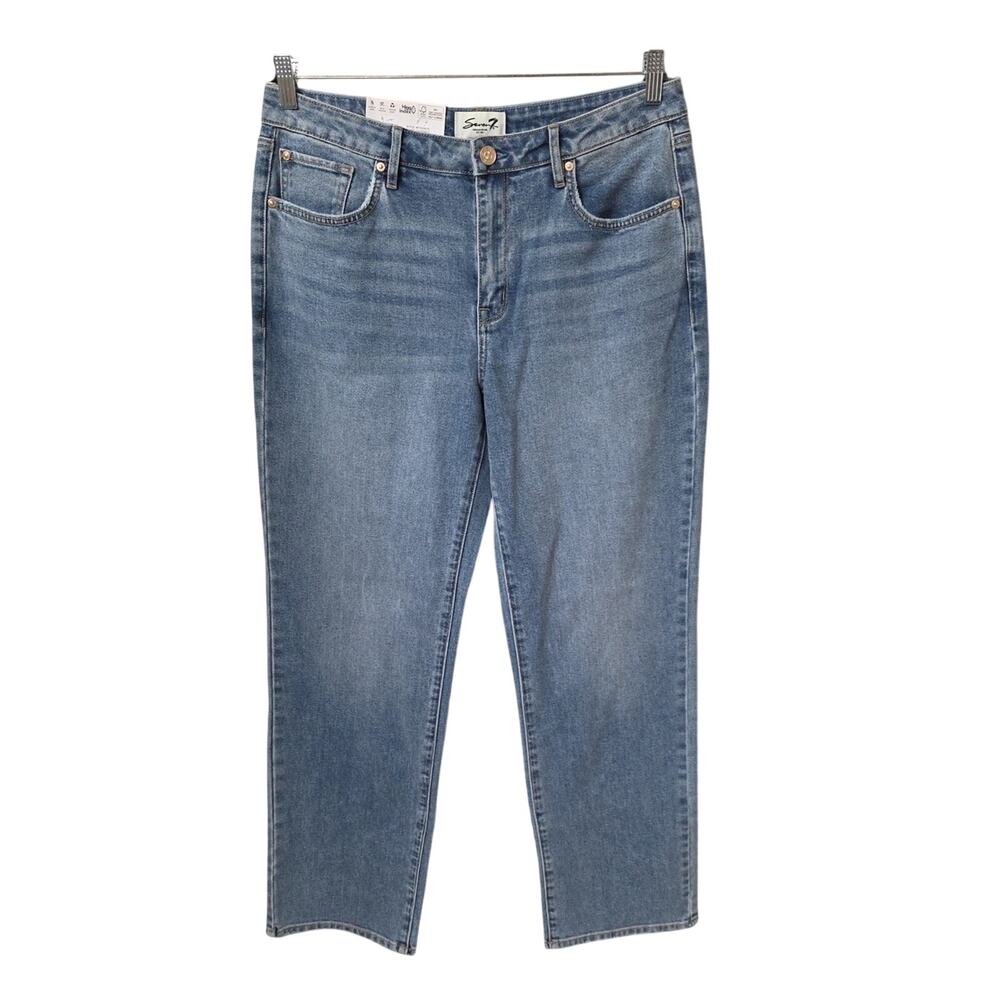 Seven7 Loose Straight Jeans High Rise Womens Size 8 NWT
